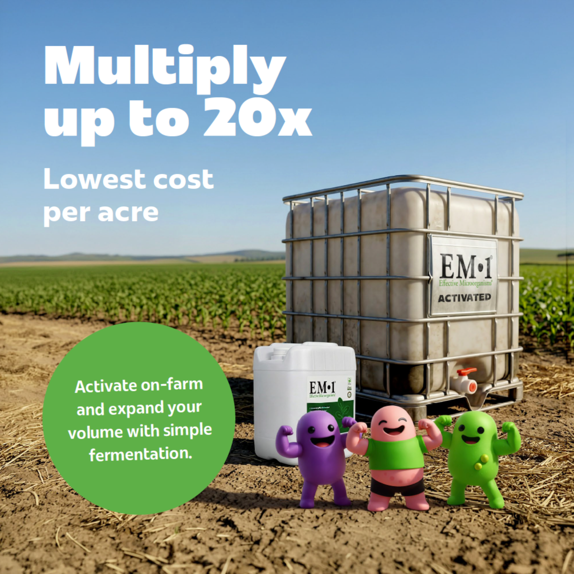 EM•1® Microbial Inoculant – Soil and Crop Support